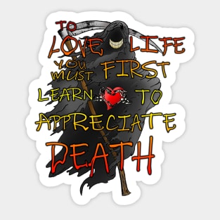 Love Life Love Death Sticker